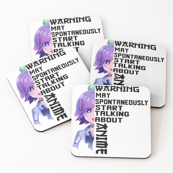 Item preview,  Warning May Spontaneously Talk About Anime Funny Manga Girl _pink illustration designed and sold by ANAS    HO.
