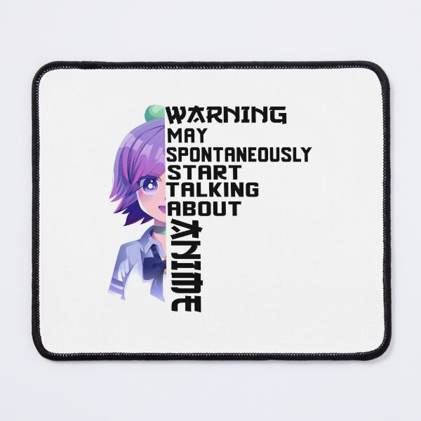 Item preview, Warning May Spontaneously Talk About Anime Funny Manga Girl _pink illustration designed and sold by ANAS HO.
