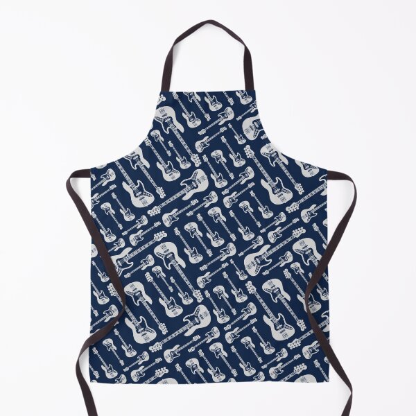 Item preview, Bass Guitar Seamless Pattern Dark Theme designed and sold by nightsworthy.