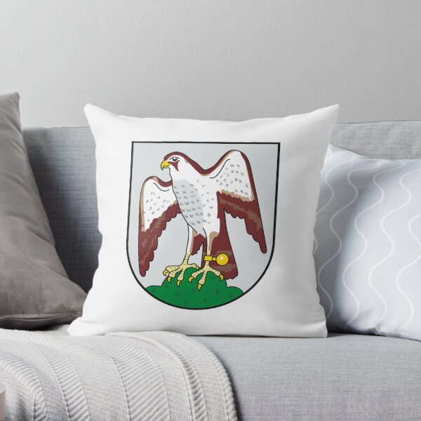 Coat of Arms of Sokolov, Czech Republic Throw Pillow for Sale by Tonbbo