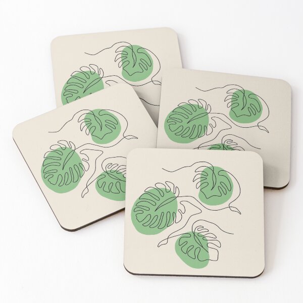 Item preview, Abstract Monstera leaves designed and sold by lullabel77.