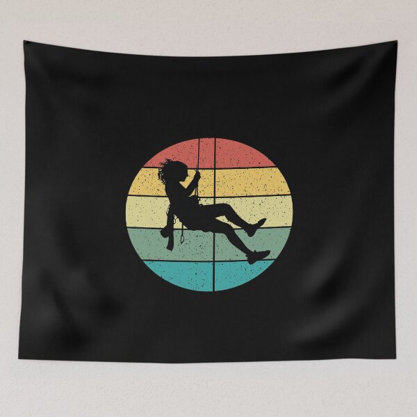 Item preview, Retro Vintage Rappelling Abseiling Canyoners designed and sold by Salvadax.