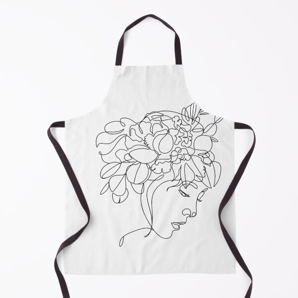 Item preview, Abstract face with flowers and butterfly by one line drawing. Modern continuous line art. Women line art. designed and sold by OneLinePrint.