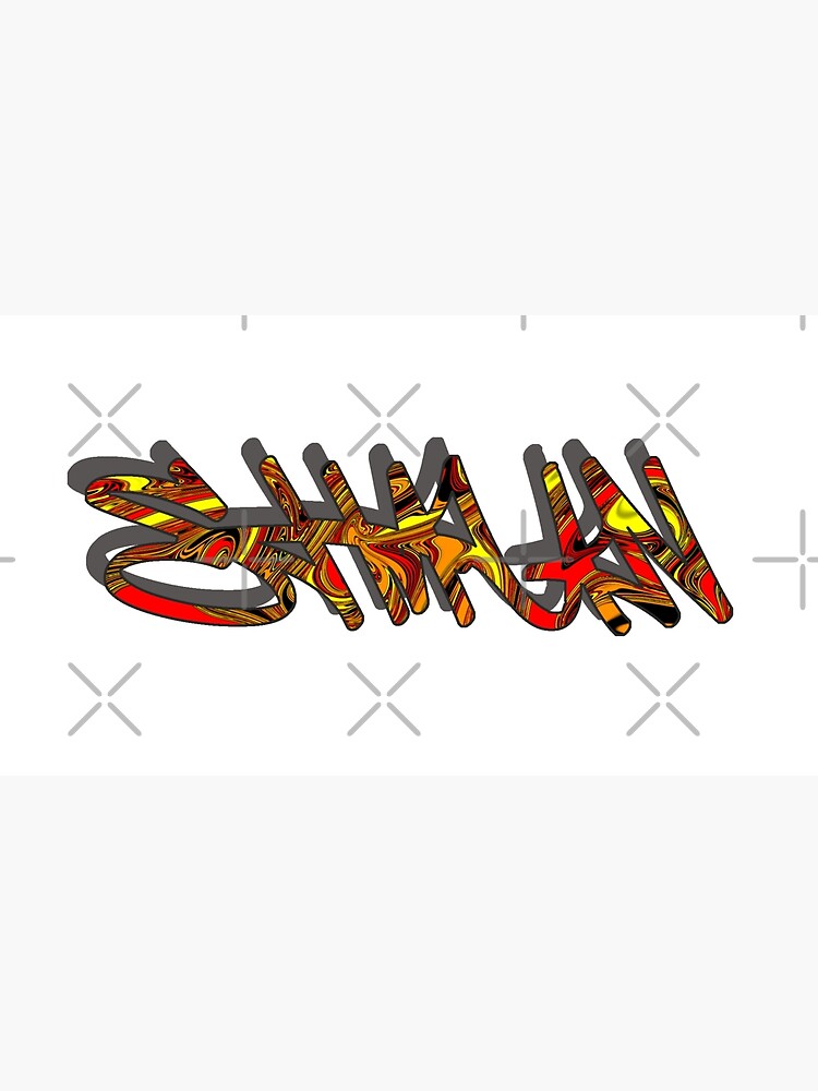 shaun-urban-street-graffiti-style-name-tag-poster-for-sale-by