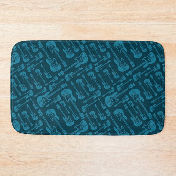 Item preview, Bass Guitar Seamless Pattern designed and sold by nightsworthy.