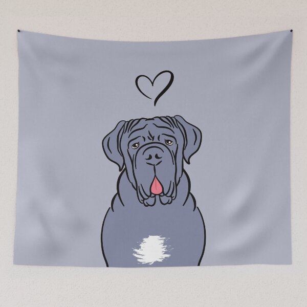 Item preview, LOVE Blue Neapolitan mastiff designed and sold by Lulupainting.