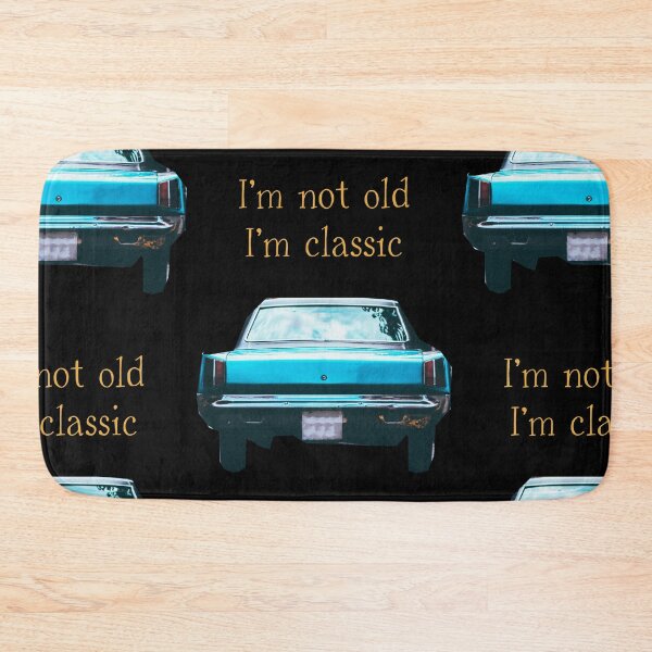 Item preview, I'm not old I'm a  classic with blue retro car designed and sold by InnaMGraphic.
