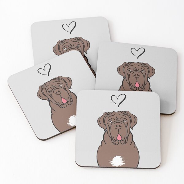 Item preview, LOVE Mahogany Brown Chocolate Neapolitan mastiff designed and sold by Lulupainting.