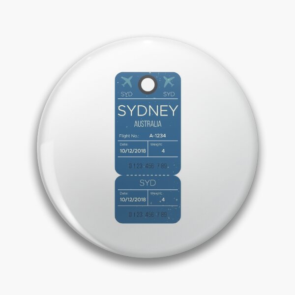 Aperçu de l'œuvre Sydney Australie - Étiquette de bagage créée et vendue par WilliamsonMedia.