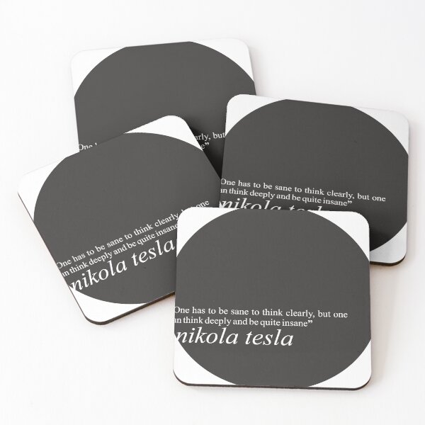 Item preview, nikola tesla quote think designed and sold by Gagad.