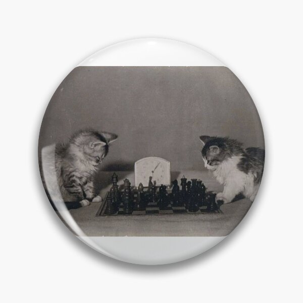 Item preview, Kittens play chess, soviet postcard, 1955 designed and sold by Rashkin.