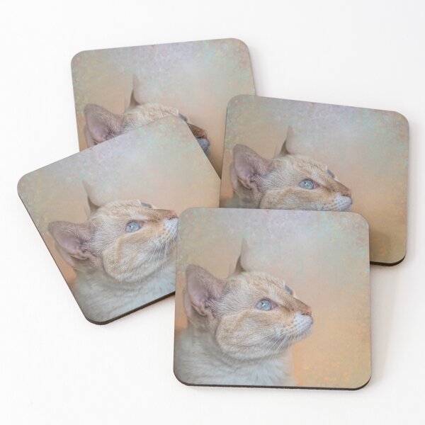 Item preview, Siamese Cat and Spring Flowers designed and sold by Elisabeth Lucas.