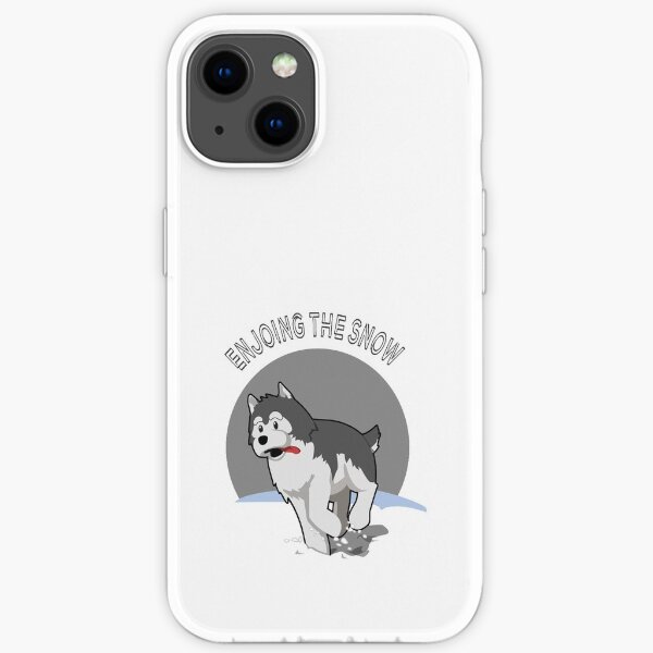 Dog Walk In The Snow - Funny Dog - Snow iPhone Soft Case