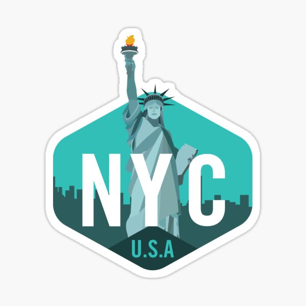Artikel-Vorschau von New York City USA - NYC-Abzeichen, designt und verkauft von WilliamsonMedia.