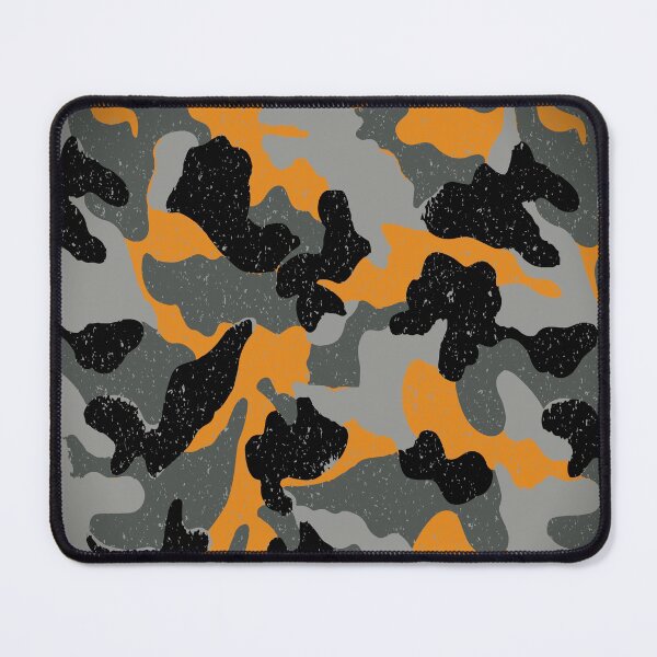 Artikelvorschau, Tarnung Militärgrau Orange Muster entworfen und verkauft von RedBubbleKid.