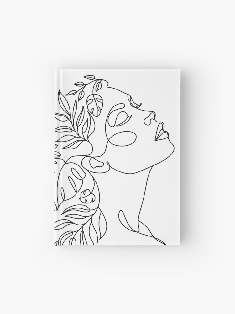 Minimal and abstract continuous line drawing Vector Image
