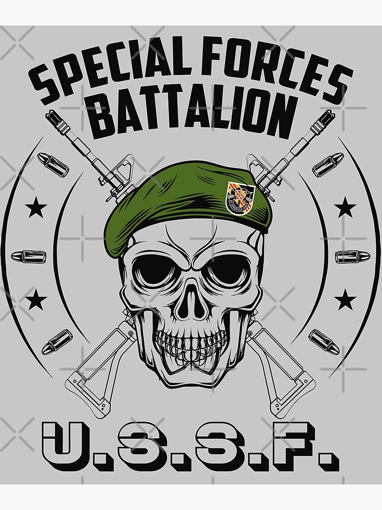 "US Special Force Skull Defence Force 1406" Poster for Sale by