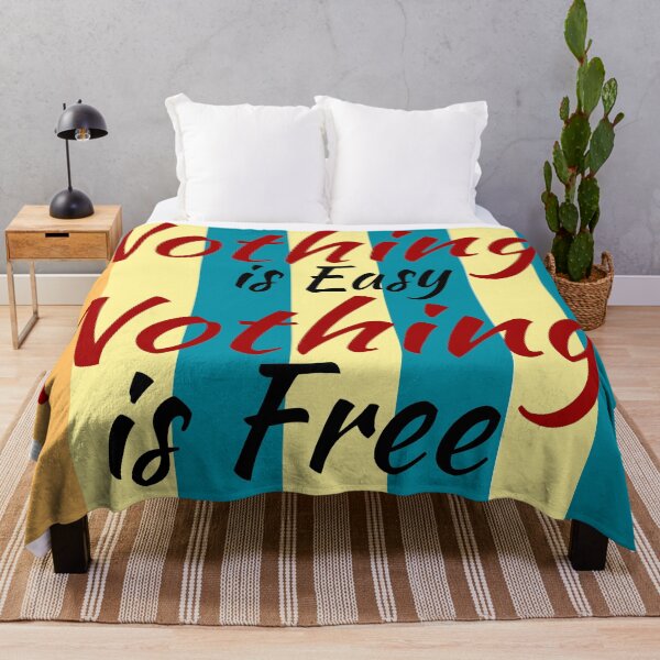 Item preview, nothing is easy nothing is free designed and sold by win Design.
