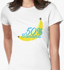 50% banana Women's Fitted T-Shirt