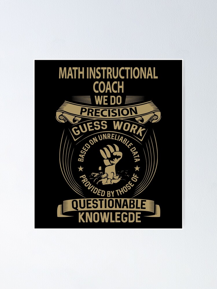 Math Instructional Coach T Shirt - We Do Precision Job Gift Item Tee