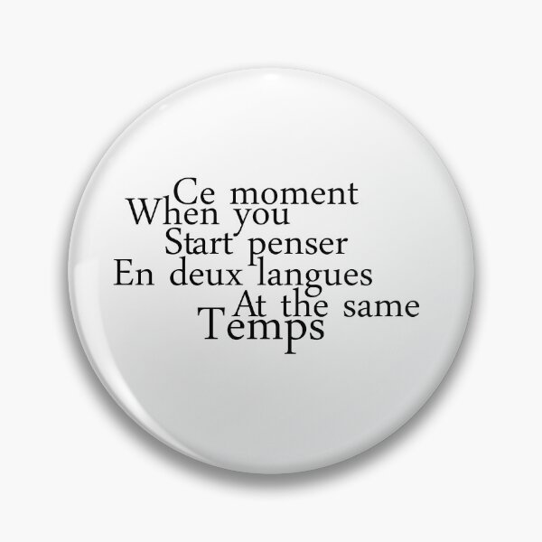 Item preview, Thinking in French and English at the same time designed and sold by Sky1I.