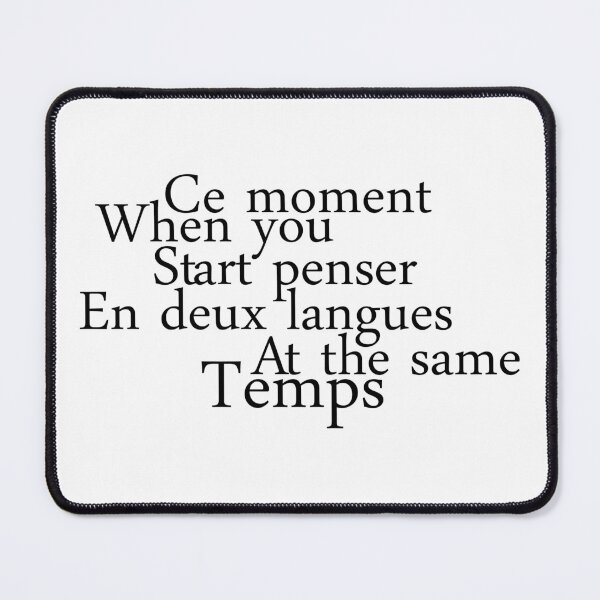 Item preview, Thinking in French and English at the same time designed and sold by Sky1I.
