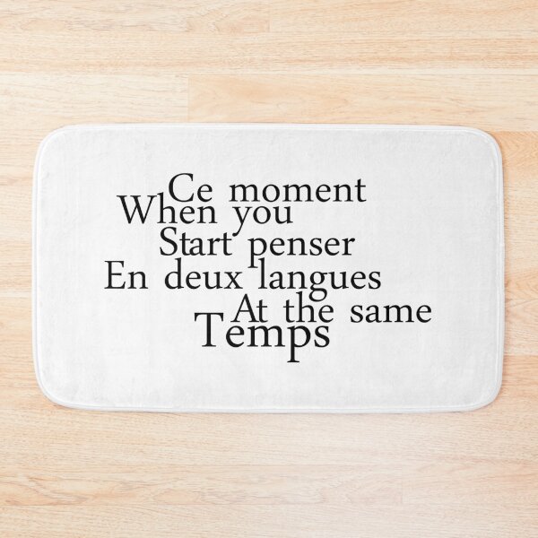 Item preview, Thinking in French and English at the same time designed and sold by Sky1I.