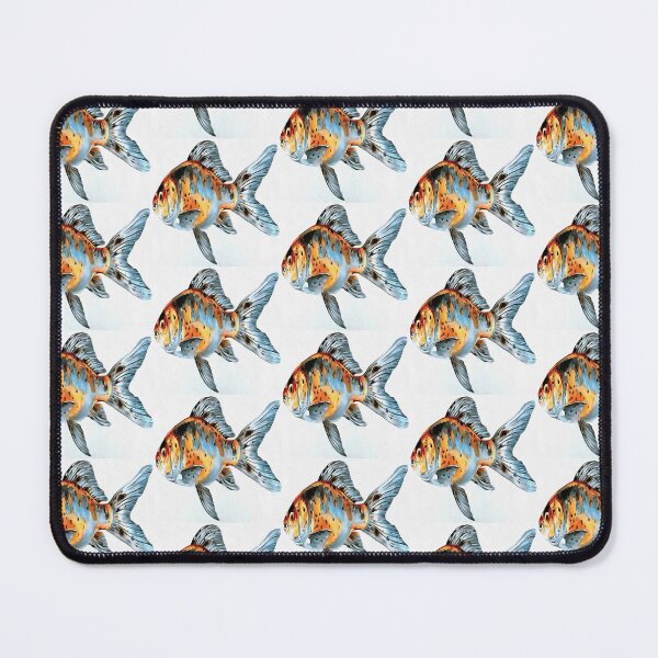 Item preview, Blue and Orange Shubunkin Goldfish Art   designed and sold by taiche.