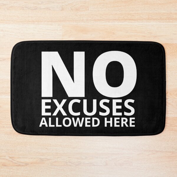 Item preview, NO EXCUSE ALLOWED HERE designed and sold by KingsManKind.