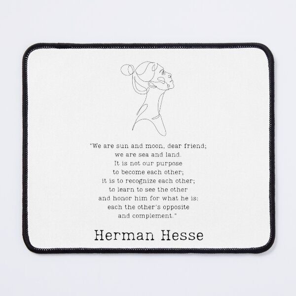 Item preview, "We are sun and moon" - Herman Hesse designed and sold by BookberryGarden.