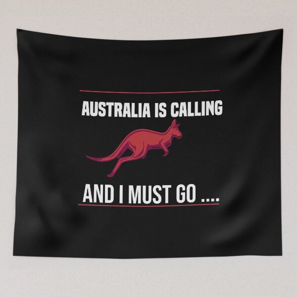 Item preview, Australia Is Calling And I Must Go Kangaroo Animal Lovers designed and sold by Vireltoo.