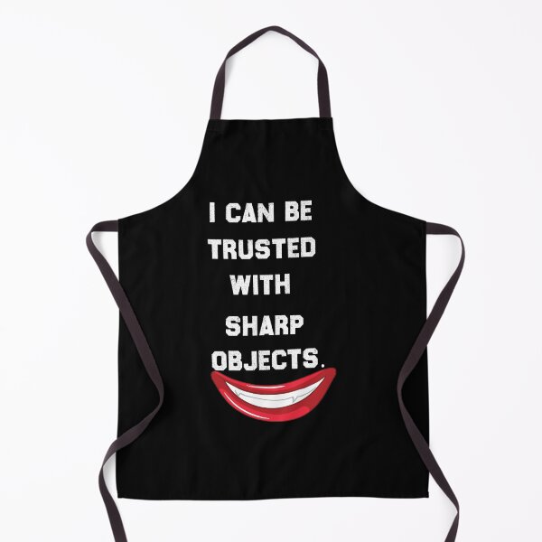 Item preview, I Can Be Trusted With Sharp Objects - Funny Quote Scary Clown Design Gift Idea For Humor Lovers designed and sold by Prince - Bestseller ★★★★★.