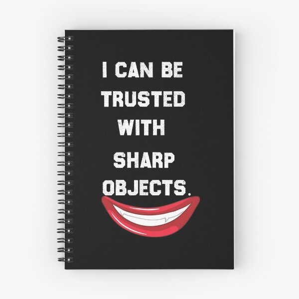 Item preview, I Can Be Trusted With Sharp Objects - Funny Quote Scary Clown Design Gift Idea For Humor Lovers designed and sold by Prince - Bestseller ★★★★★.