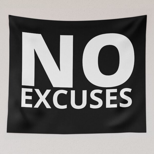 Item preview, NO EXCUSE  designed and sold by KingsManKind.
