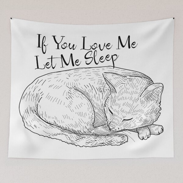 Item preview, Festival Of Sleep Day- Catnap- If You Love  Me  Let Me Sleep designed and sold by NawalMagdy.