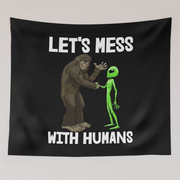 Item preview, Let's Mess With Humans designed and sold by Bendthetrend.