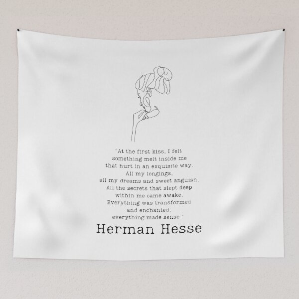 Item preview, "At the first kiss" - Herman Hesse designed and sold by BookberryGarden.