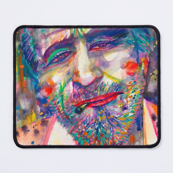 Item preview, CHARLES BUKOWSKI watercolor portrait .4 designed and sold by lautir.