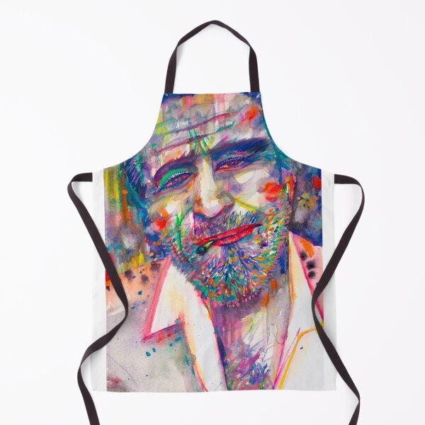 Item preview, CHARLES BUKOWSKI watercolor portrait .4 designed and sold by lautir.