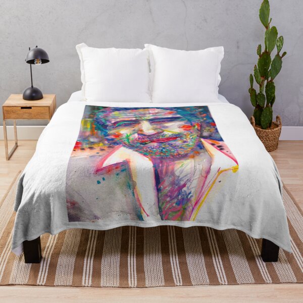 Item preview, CHARLES BUKOWSKI watercolor portrait .4 designed and sold by lautir.