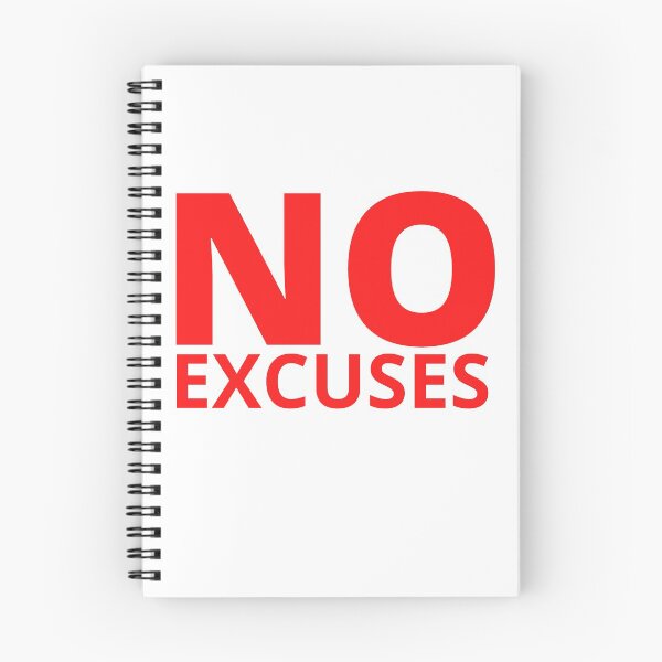 Item preview, NO EXCUSE ALLOWED red designed and sold by KingsManKind.