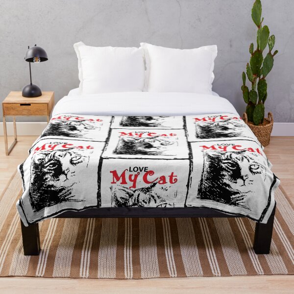 Item preview, Cute Illustration by Dapple Design with Love My Cat text for Tabby Cat Lovers designed and sold by DappleDesign.