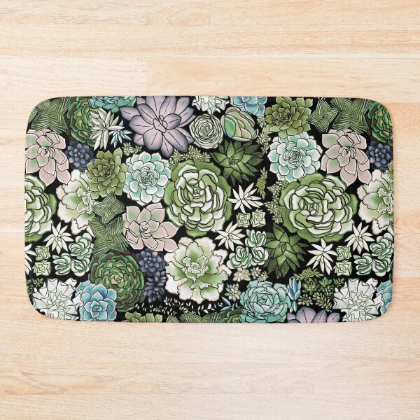 Item preview, Garden Green Succulent Plant Pattern  designed and sold by TigaTiga.