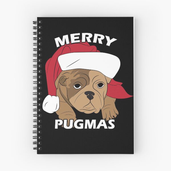Item preview, Merry Pug Christmas dog face design designed and sold by SamRVstore.