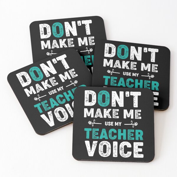 Item preview, Don't Make Me Use My Teacher Voice funny T-shirt designed and sold by LETSTRIP.