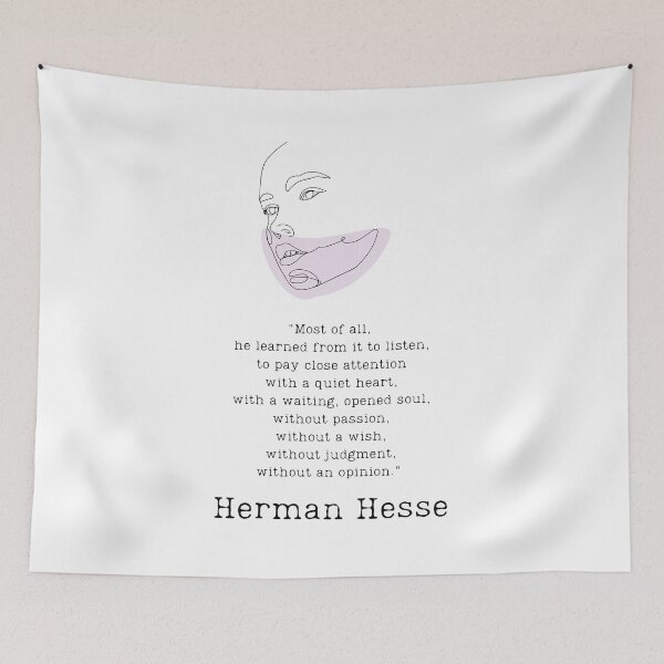 Item preview, "With a quiet heart" - Herman Hesse designed and sold by BookberryGarden.