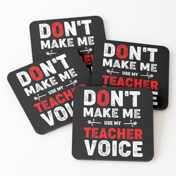 Item preview, Don't Make Me Use My Teacher Voice funny Mask designed and sold by LETSTRIP.