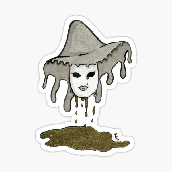 Fliegende Maske Sticker