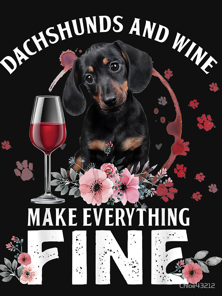 Wine Glass - Dogs & Wine Make Everything Fine