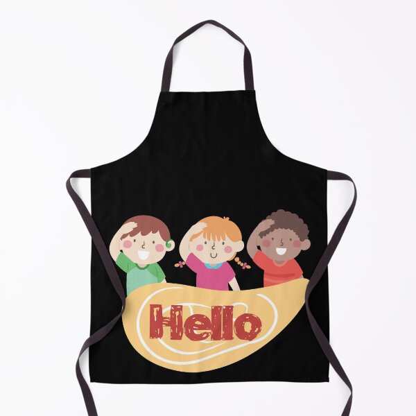 Aperçu de l'œuvre Enfants Muet Bonjour Geste Illustration Art créée et vendue par Cute-Jory-Store.